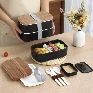 Bento box lunch kit avec compartiment
