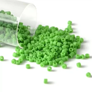 Perles japonaises 11/0 vert profond (ø 1.6 mm)