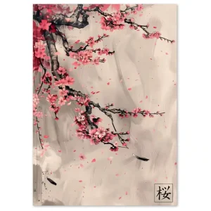 Affiche japonisante