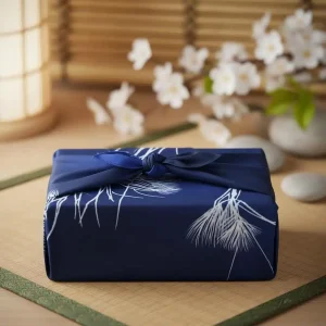 Emballage tissu furoshiki grue en vol